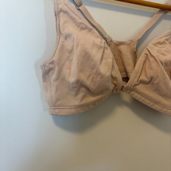 Jockey Front Clasp Bra Nude 38C Wireless Racer Back - Picture 4 of 8